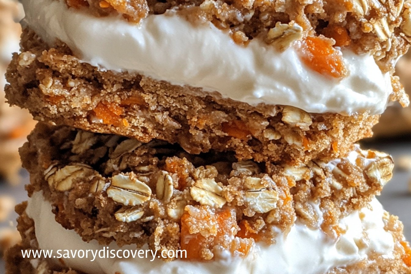 Carrot Cake Oatmeal Cream Pies