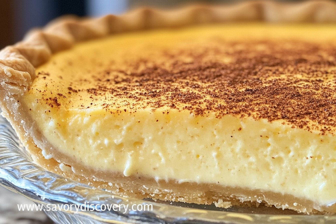 Old Fashioned Egg Custard Pie